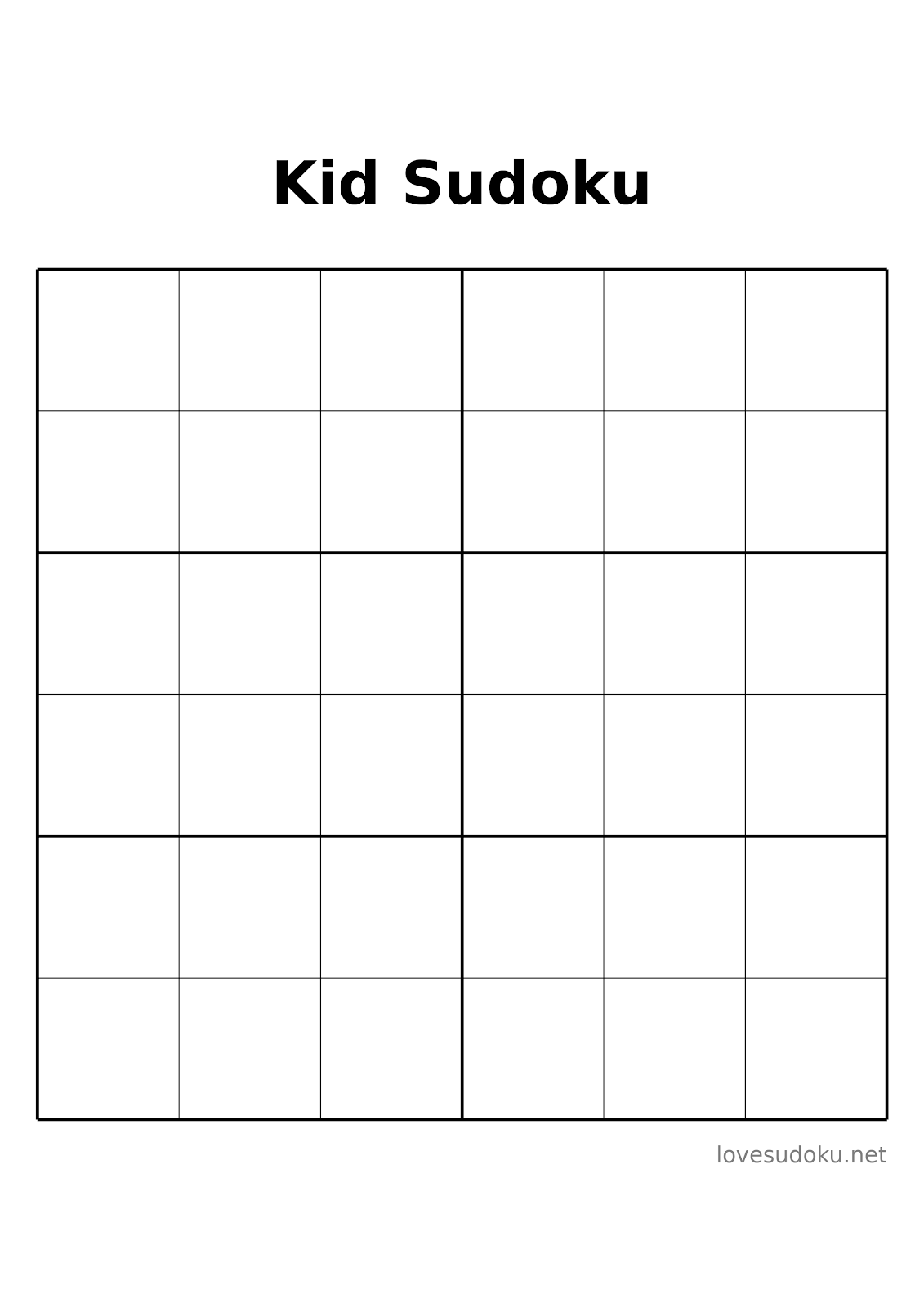 printable sudoku puzzle